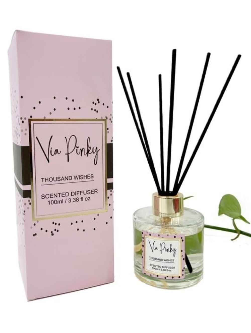 Luxe Reed Diffuser “Thousand Wishes” Elegant Home Fragrance Decor